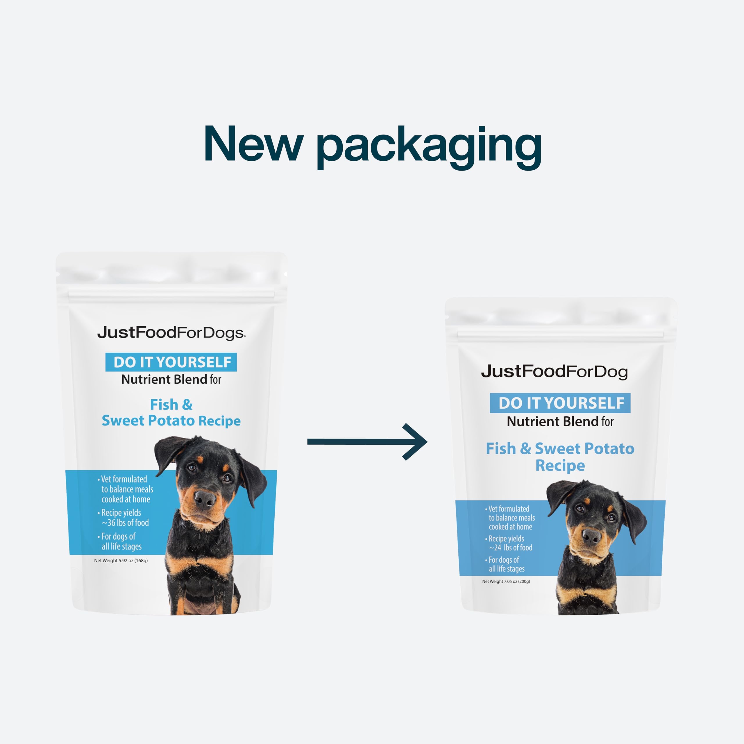 JustFoodForDogs Mezcla Nutriente: pavo y macarrones de trigo para variedad nutricional