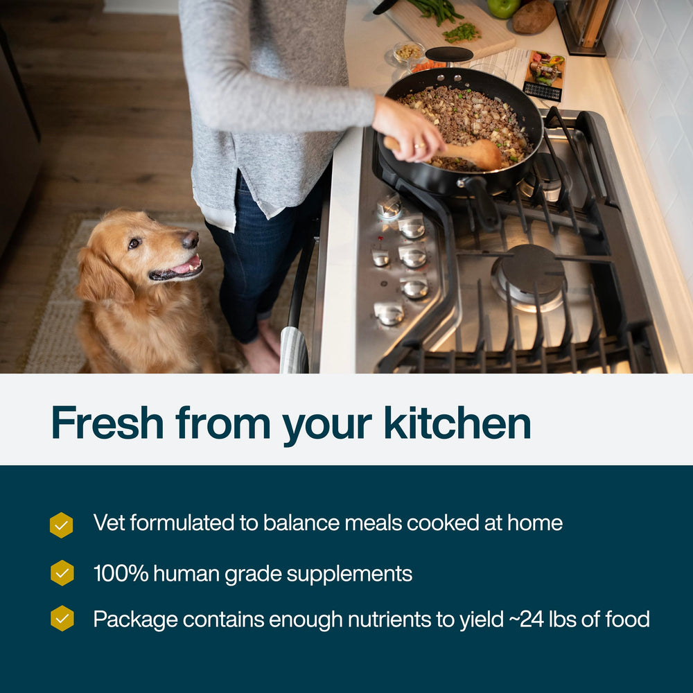 JustFoodForDogs Mezcla Nutriente: topping hidratante para complementar la ración diaria