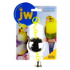 JW Activitoy Bola Discoteca - espejo y brillo para estimular la exploración del ave.