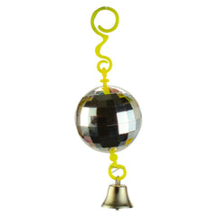 JW Activitoy Bola Discoteca - juego de motor y entretenimiento seguro para aves pequeñas.