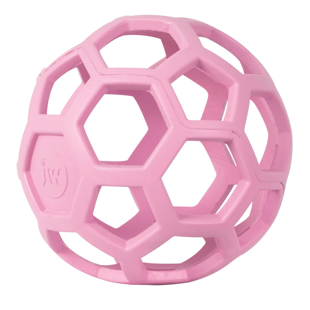 JW Hol-ee Roller, diseño panales rosa, masticación suave para las encías.