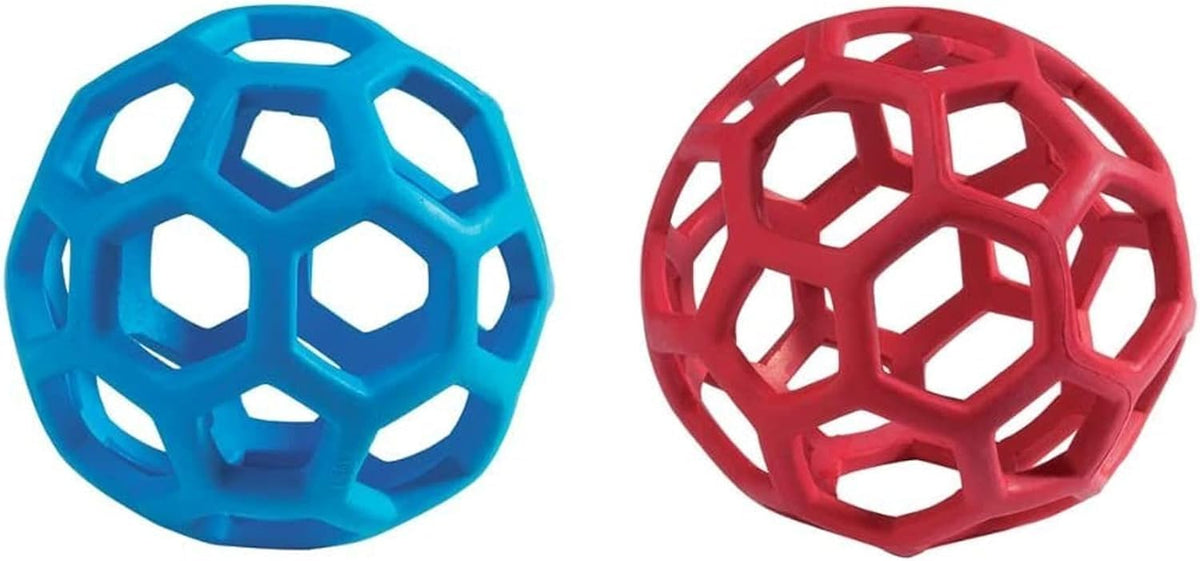 JW HOL-ee Roller pequeño, mordedor de caucho natural para juego y entrenamiento.