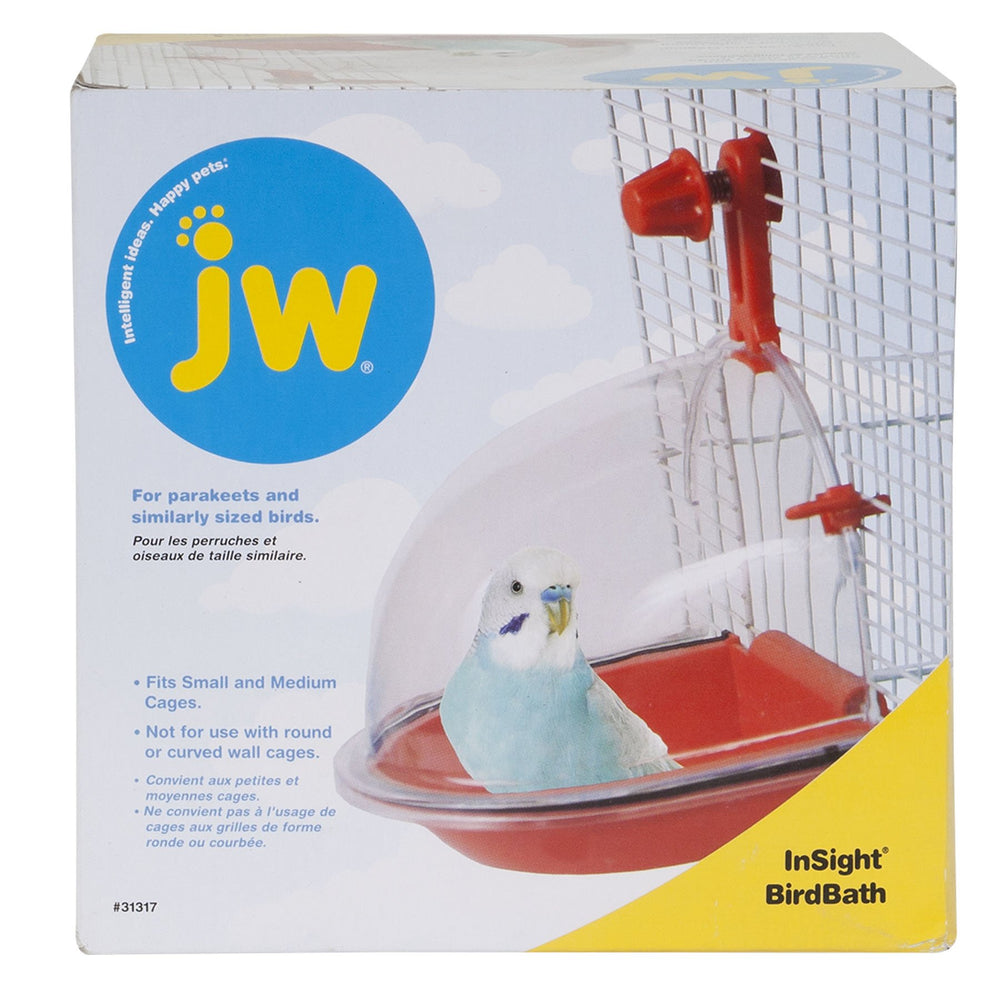 JW Insight Bird Bath: compatible con jaulas pequeñas para baño seguro