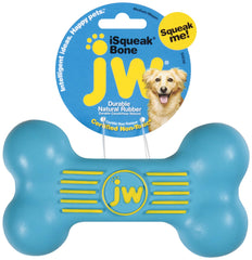 JW iSqueak Juguete resistente para perros medianos, ideal para lanzar y jugar