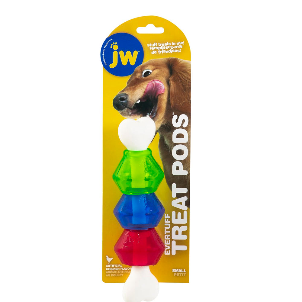 JW Pet EverTuff Treat Pod: hueso de nylon resistente para masticar