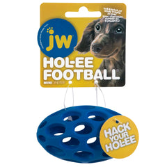 JW Pet Hol-ee Football: juguete interactivo de goma natural para juego interior y exterior