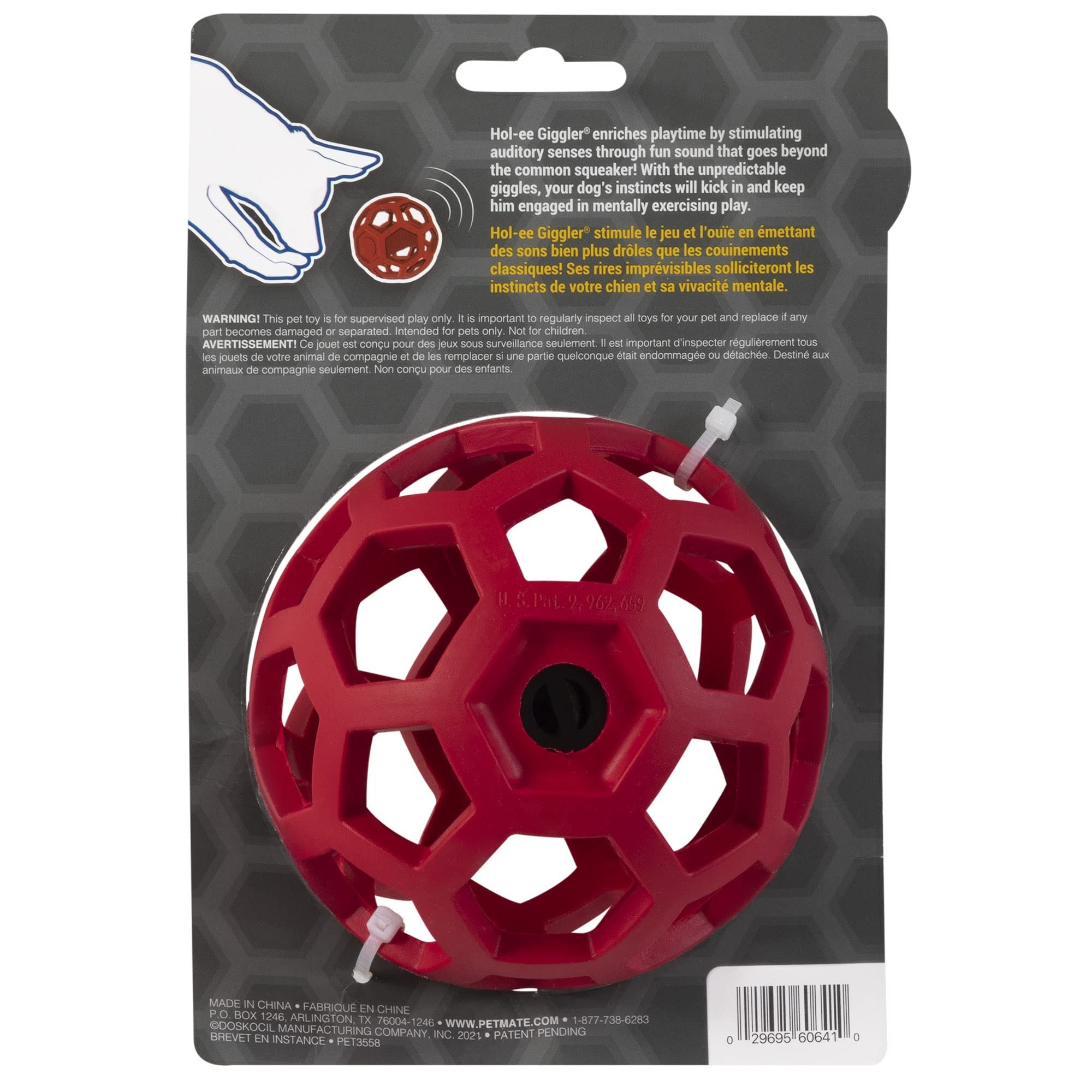 JW Pet Hol-ee Giggler: sonido divertido activado para juego y búsqueda