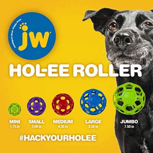 JW Pet Hol-ee Roller: dispensador de premios para resolver puzzles en perros.