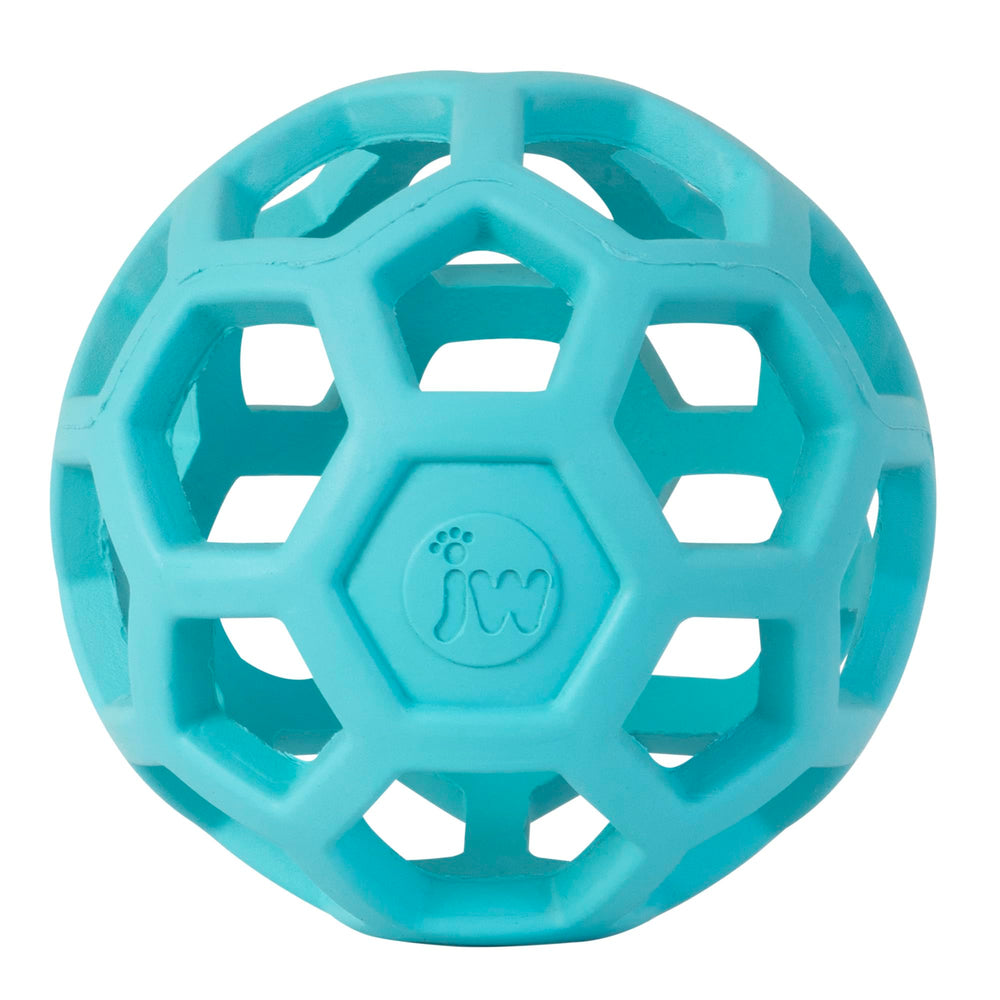 JW Pet Hol-ee Roller: pelota rompecabezas de 3 pulgadas en azul para perros pequeños