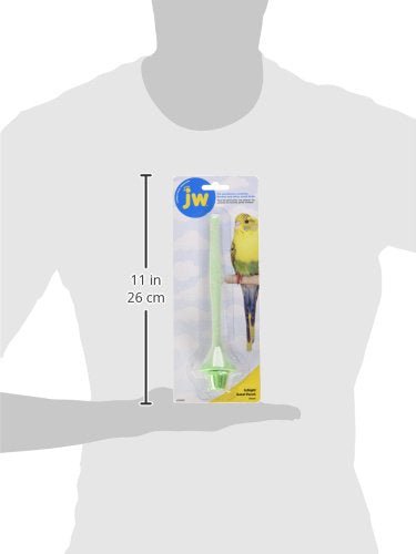Percha JW Insight con base ancha ofrece apoyo estable para aves pequeñas.
