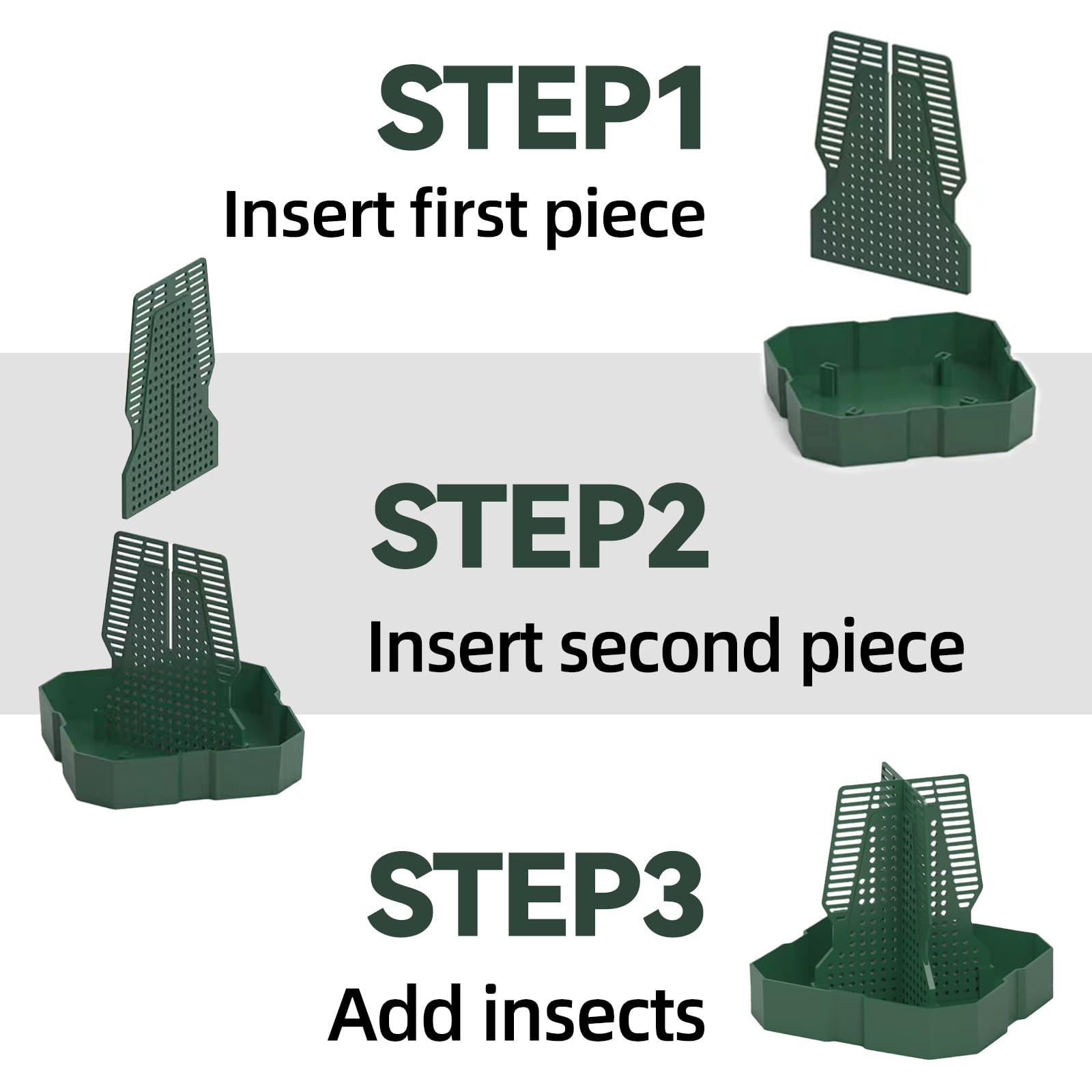 JWIZYOTR Alimentador Camaleón solución práctica para alimentar reptiles con insectos
