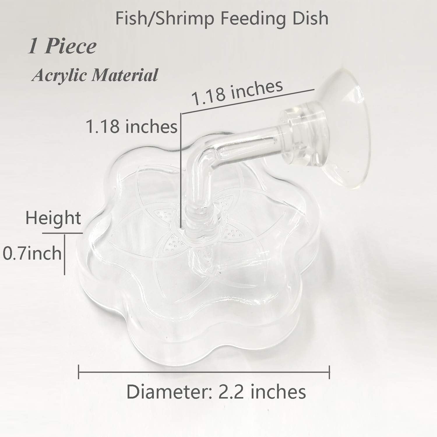 Ventosa de fijación JZMYXA mantiene el plato estable en acuario para alimentaciones limpias.