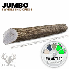K-9 Antler Co para perros: masticación duradera para mordedores agresivos.