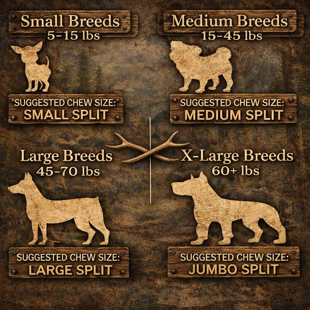 K-9 Antler Co. natural y ecológico, sin aditivos para perros.