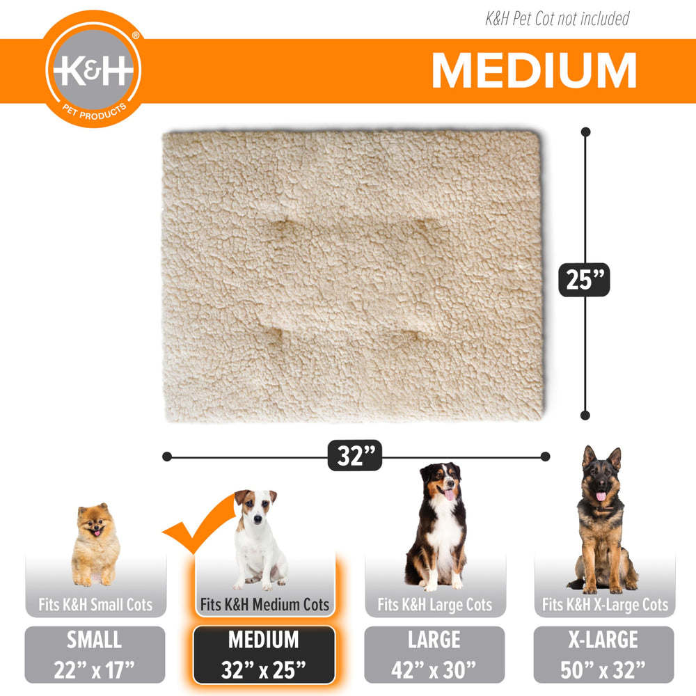 Almohadón lavable a máquina para cama de perro K&H