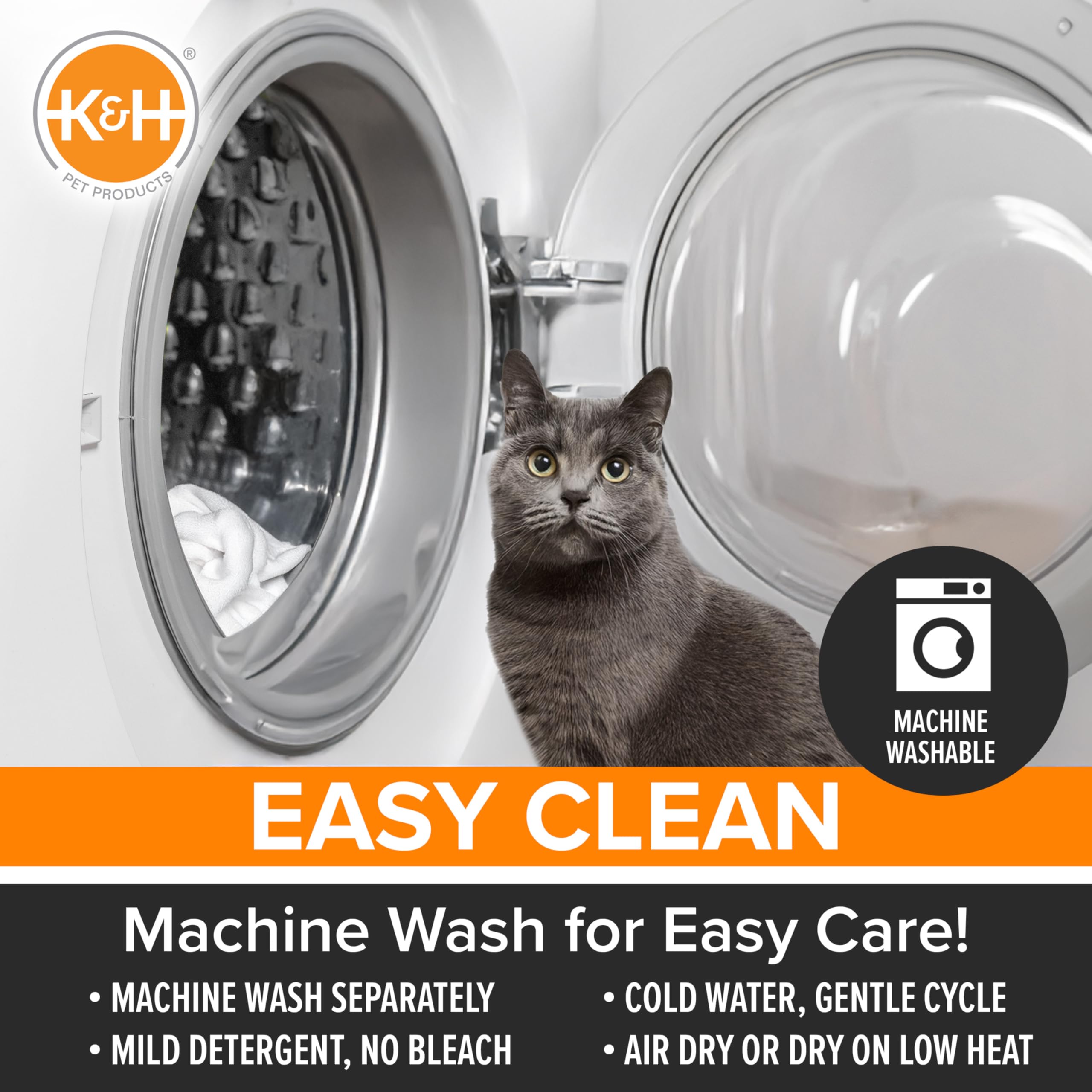 Lavable a máquina para limpieza rápida de la cama.
