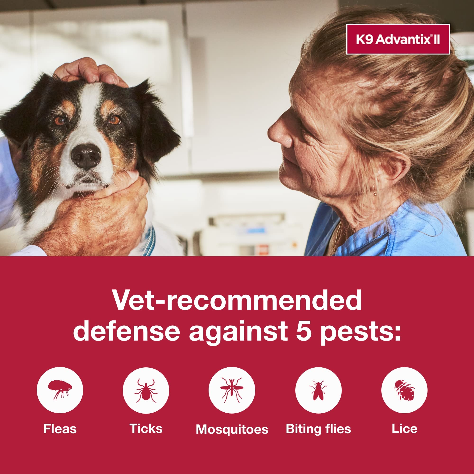 Protección resistente al agua después de 24 horas para K9 Advantix II