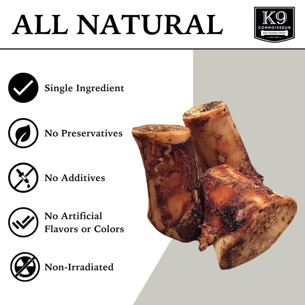 Hueso tuétano de K9 Connoisseur, sabor natural para una experiencia de juego prolongada.