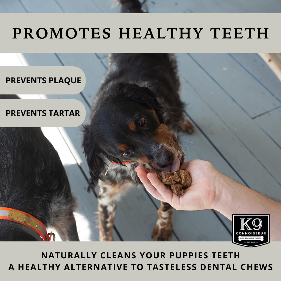 K9 Connoisseur ideal para entrenamiento: alto contenido proteico y bajo calorías.
