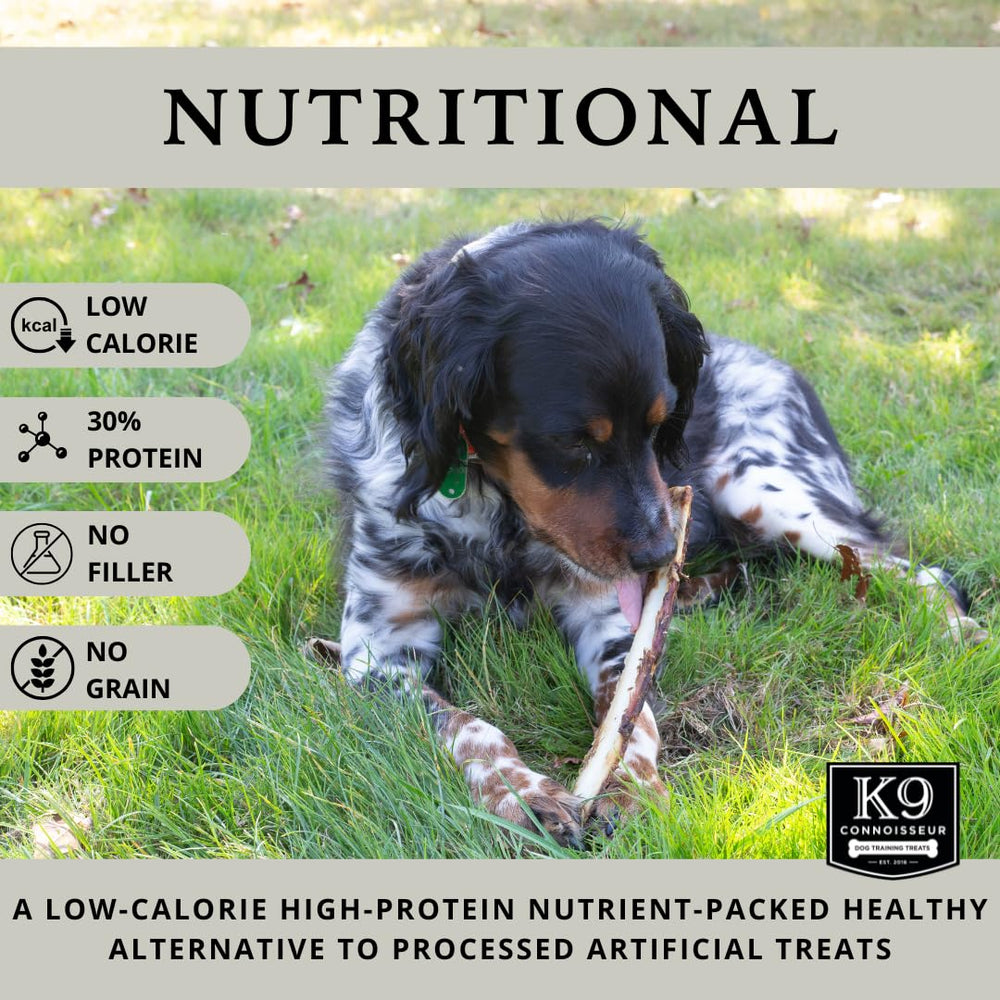 K9 Connoisseur paquete de 5 huesos de res, perfecto para perros pequeños.