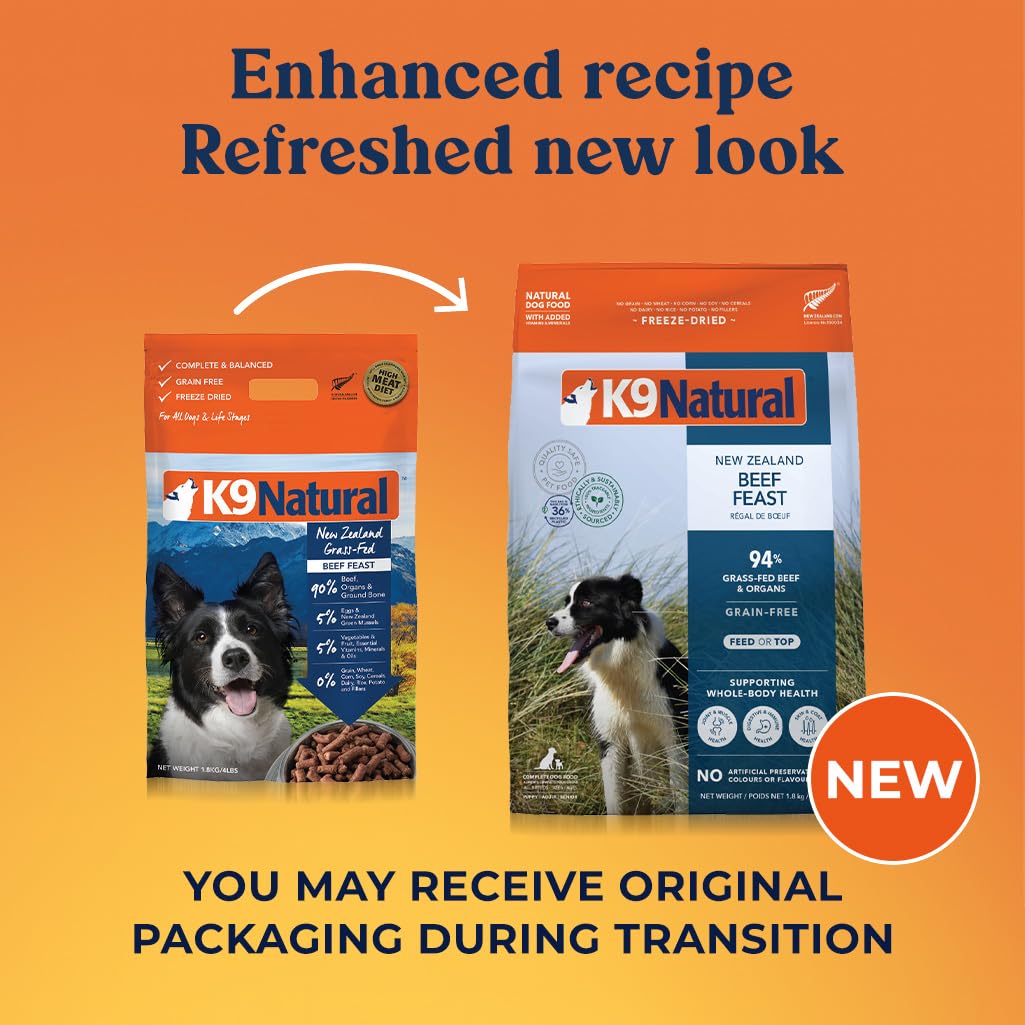 K9 Natural pedazos de res deshidratados, trozos sabrosos para comidas principales.