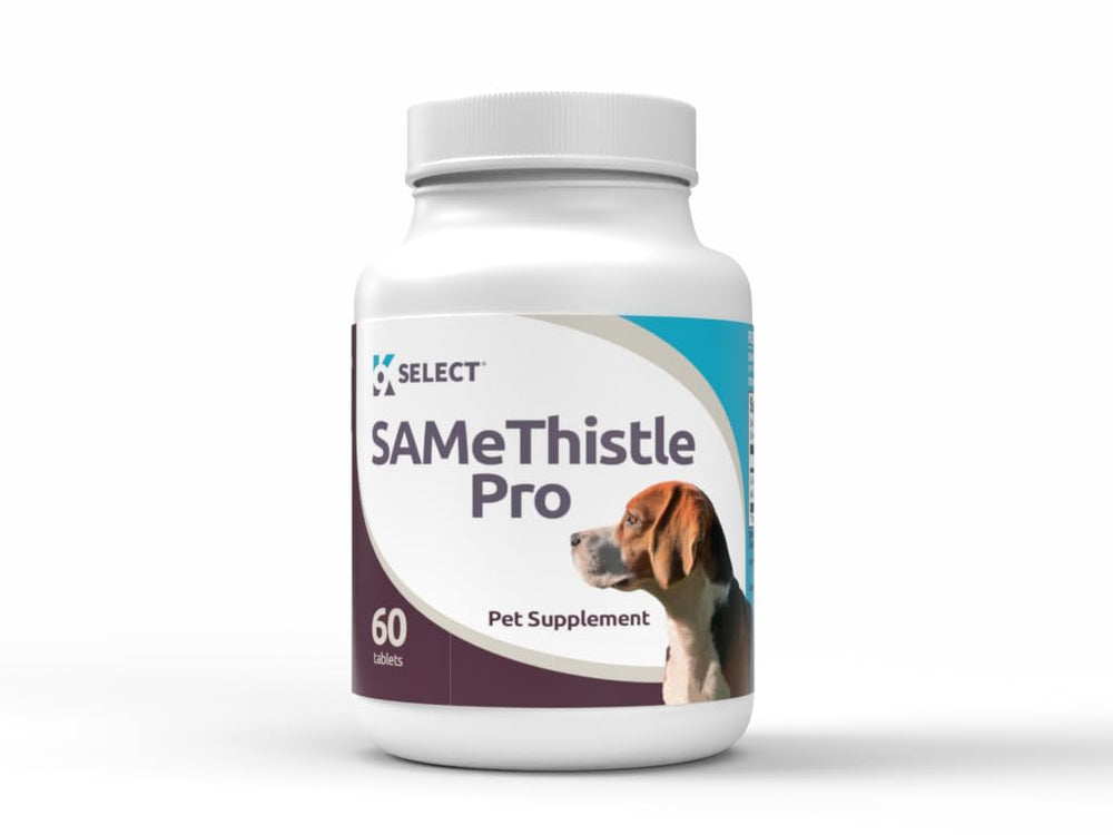 K9 Select SAMeThistle Pro frasco de tabletas para apoyar la salud hepática canina