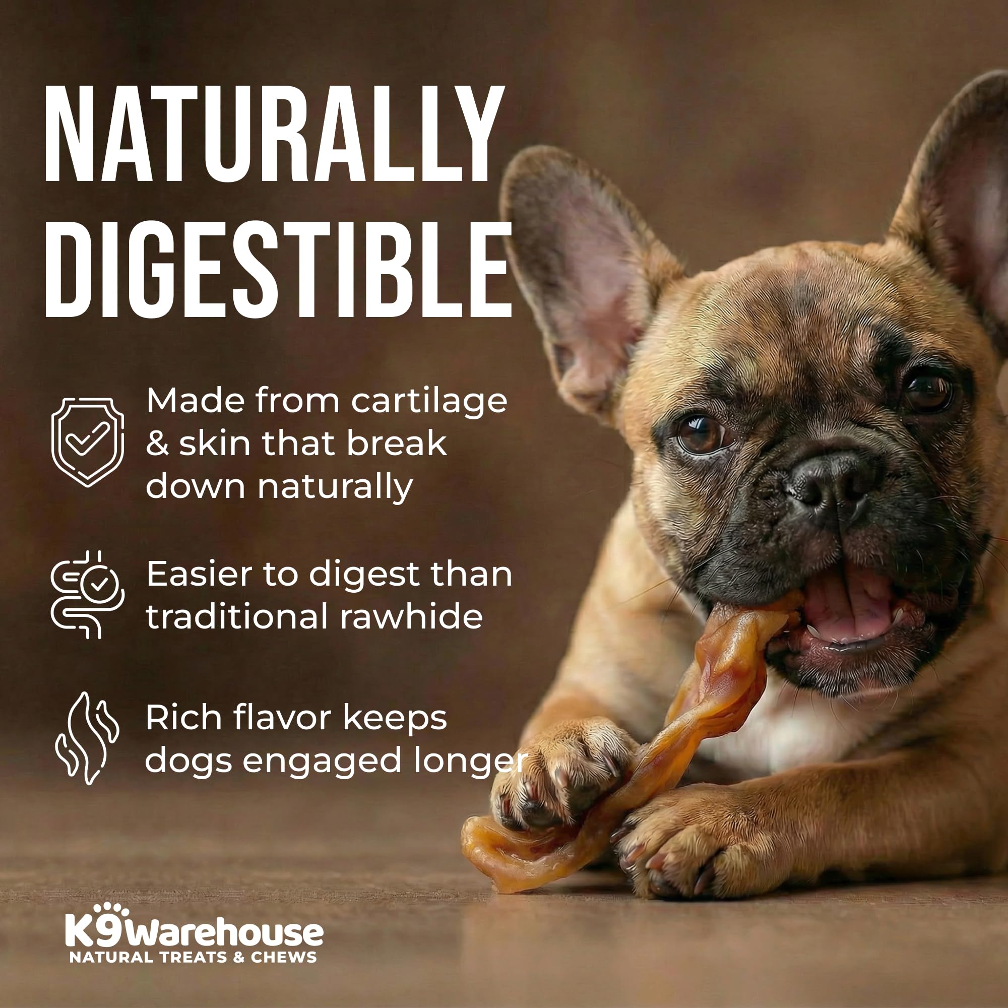 K9warehouse: bolsa de 2 lb de oreja de puerco, conveniente y fresca