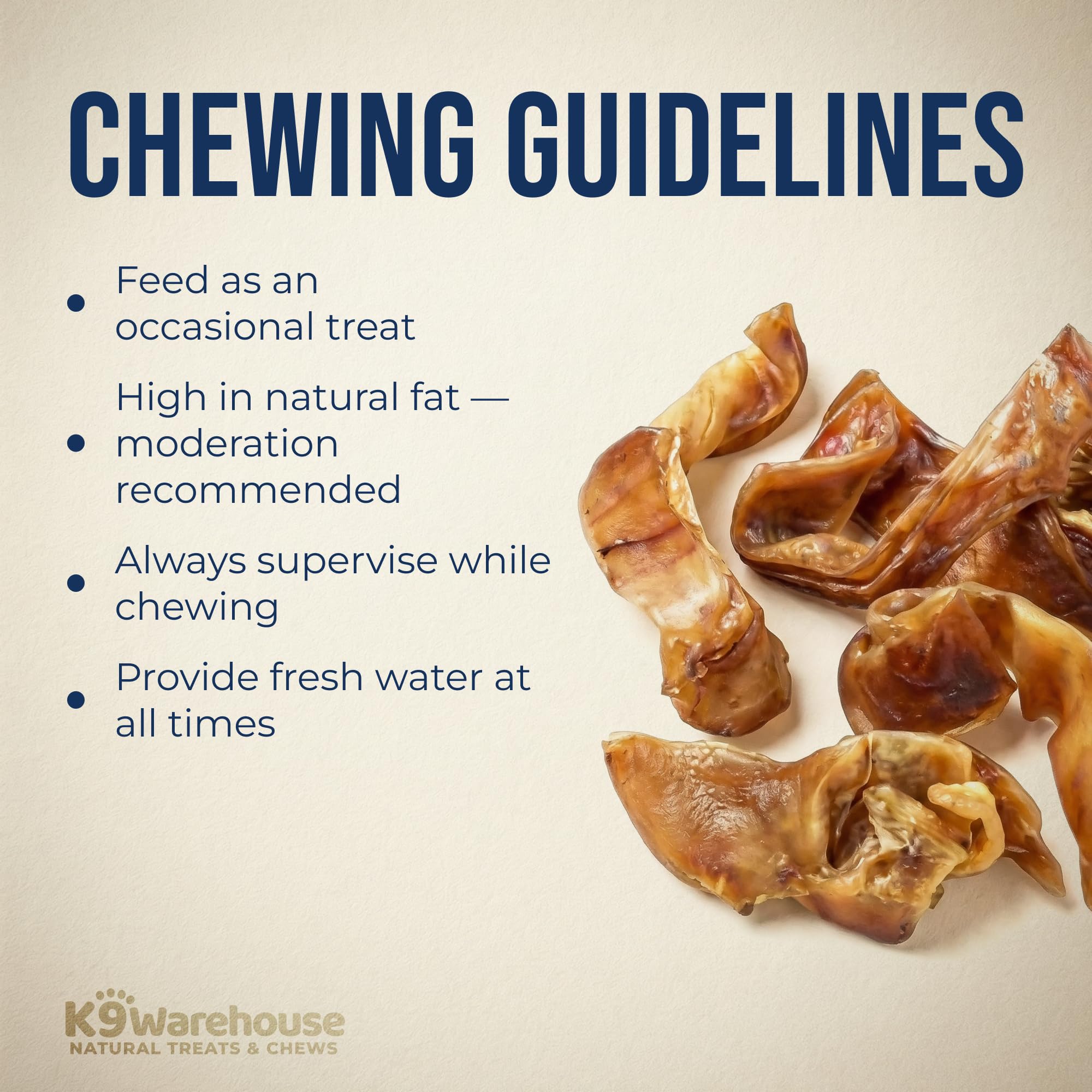 K9warehouse: orejas de puerco sin preservantes, opción natural para perros
