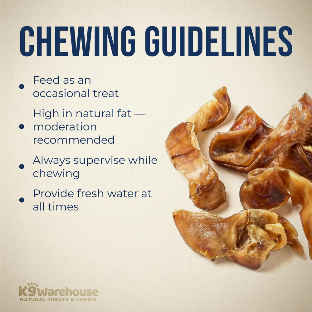 K9warehouse: orejas de puerco sin preservantes, opción natural para perros