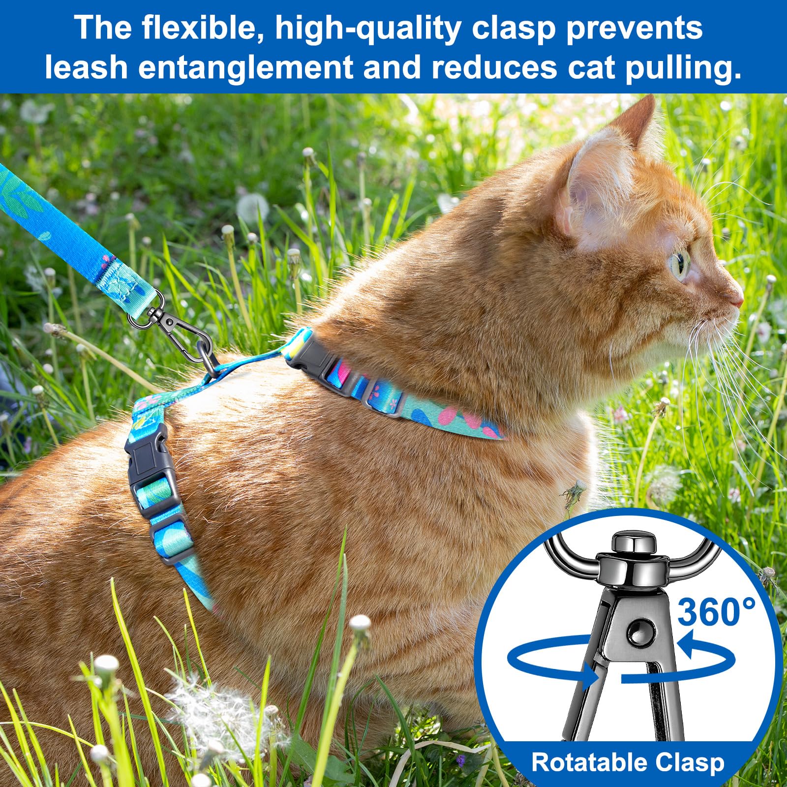 Kaazylab arnés gato ajustable: comodidad personalizada para paseos tranquilos.