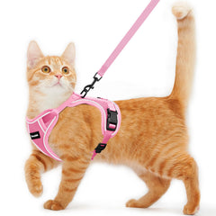Kaazylab arnés gato: diseño de doble capa para seguridad durante paseos.
