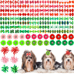 Lazo Kacctyen para perro con corazón, ideal para fiestas y fotos.
