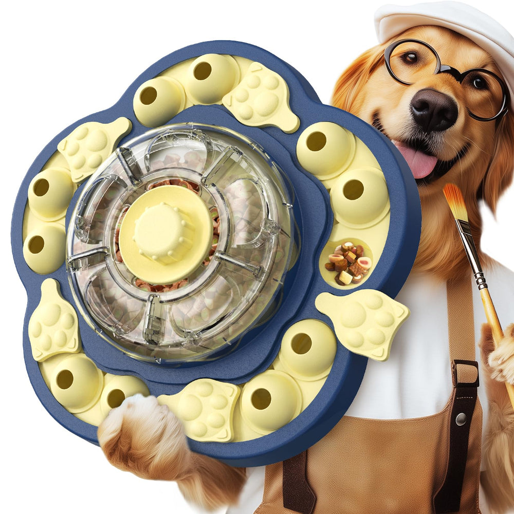 KADTC Dispensador de premios con giro para perros, fomenta la resolución de problemas.