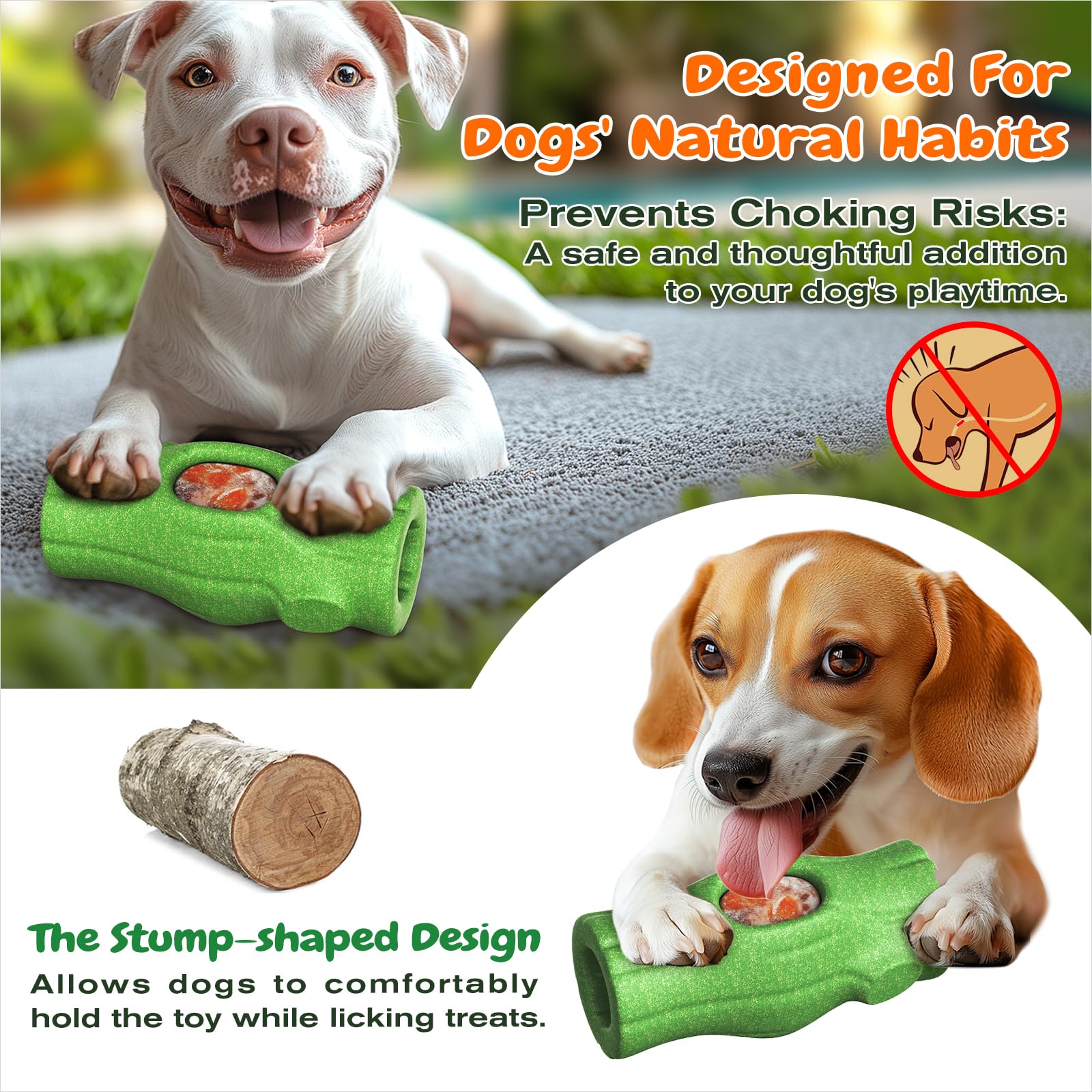 KADTC Juguete duradero para masticadores fuertes, ideal para sesiones largas.