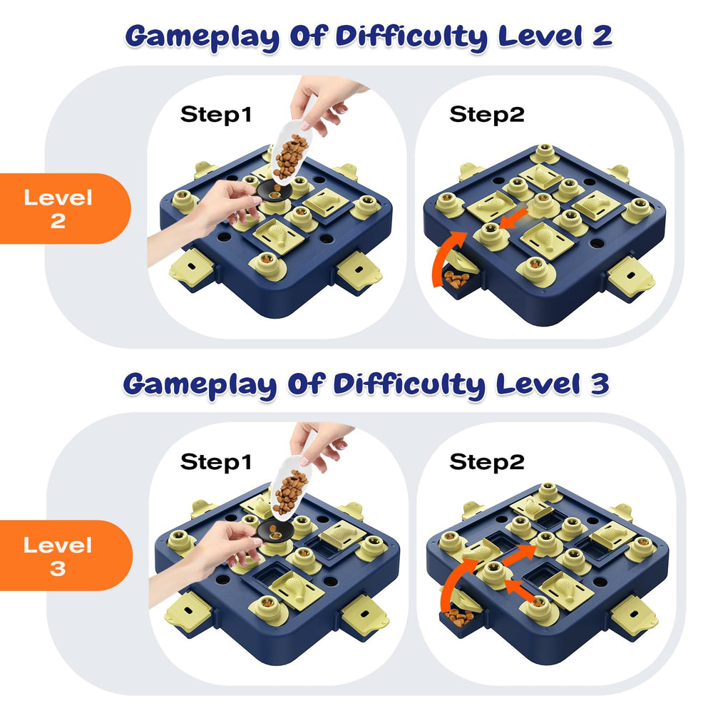 KADTC perro rompecabezas base antideslizante: juego estable para mordisquear y descubrir.