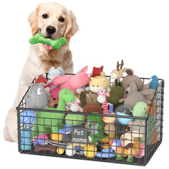Kaiferty Cesta para perros indestructible, almacenamiento duradero de juguetes.