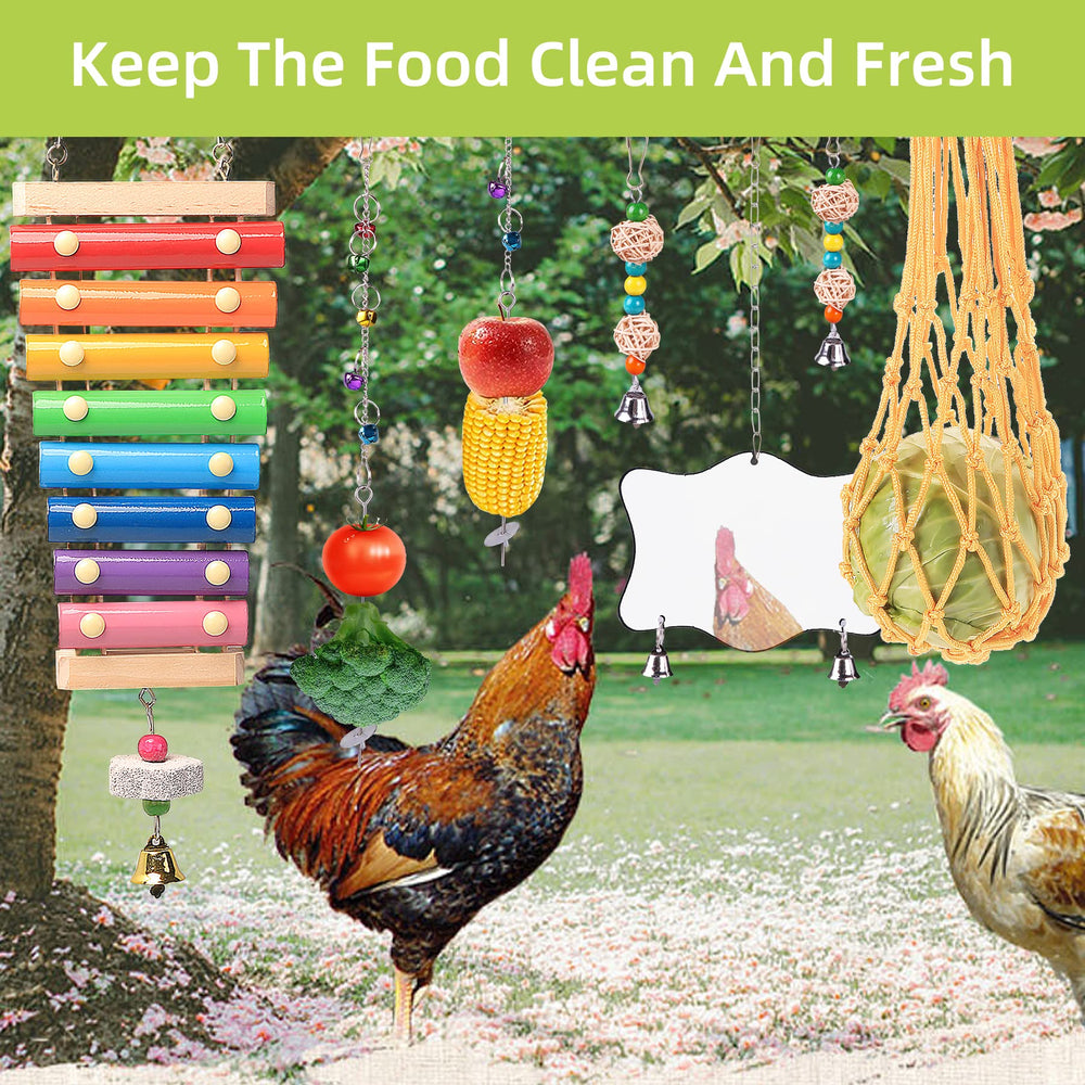 KAKUNM espejo para gallinas, estímulo visual seguro