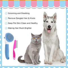 Agujas de masaje Kalamanda para piel sensible, cepillo suave que cuida la piel de la mascota.