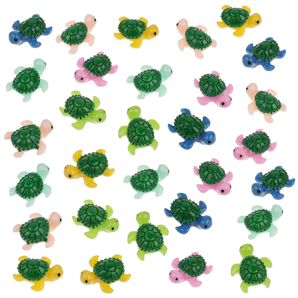 Tortugas Kalione miniatura verde, ideal para jardines en miniatura y acentos decorativos.