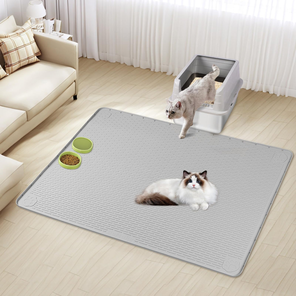 Kalolary: alfombrilla gris duradera para el hogar.