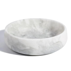 Karibiber cuenco-perro-blanco-marmol, ideal para comidas estables de perros grandes.