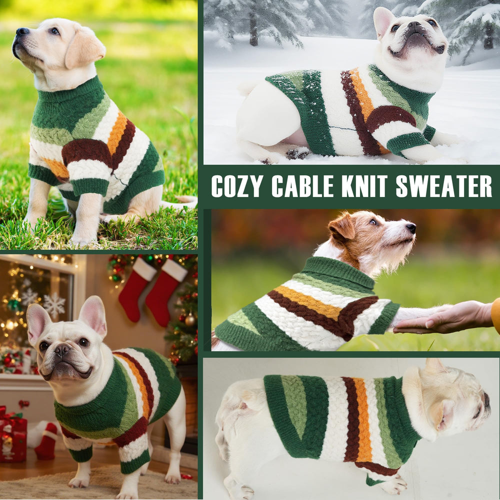 KAROKU prenda de invierno verde; talla mediana para perros pequeños y medianos