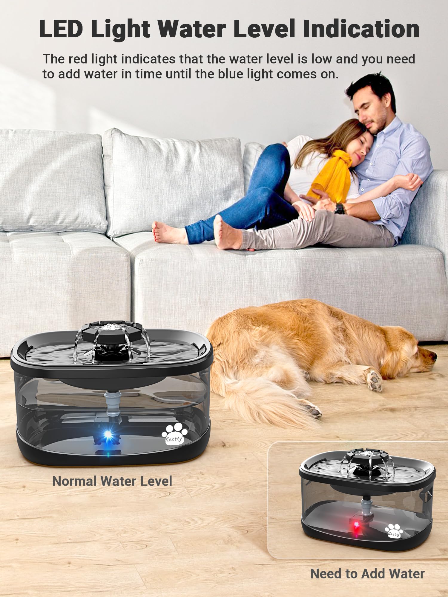 Kastty cuerpo de ABS sin BPA para seguridad y durabilidad.