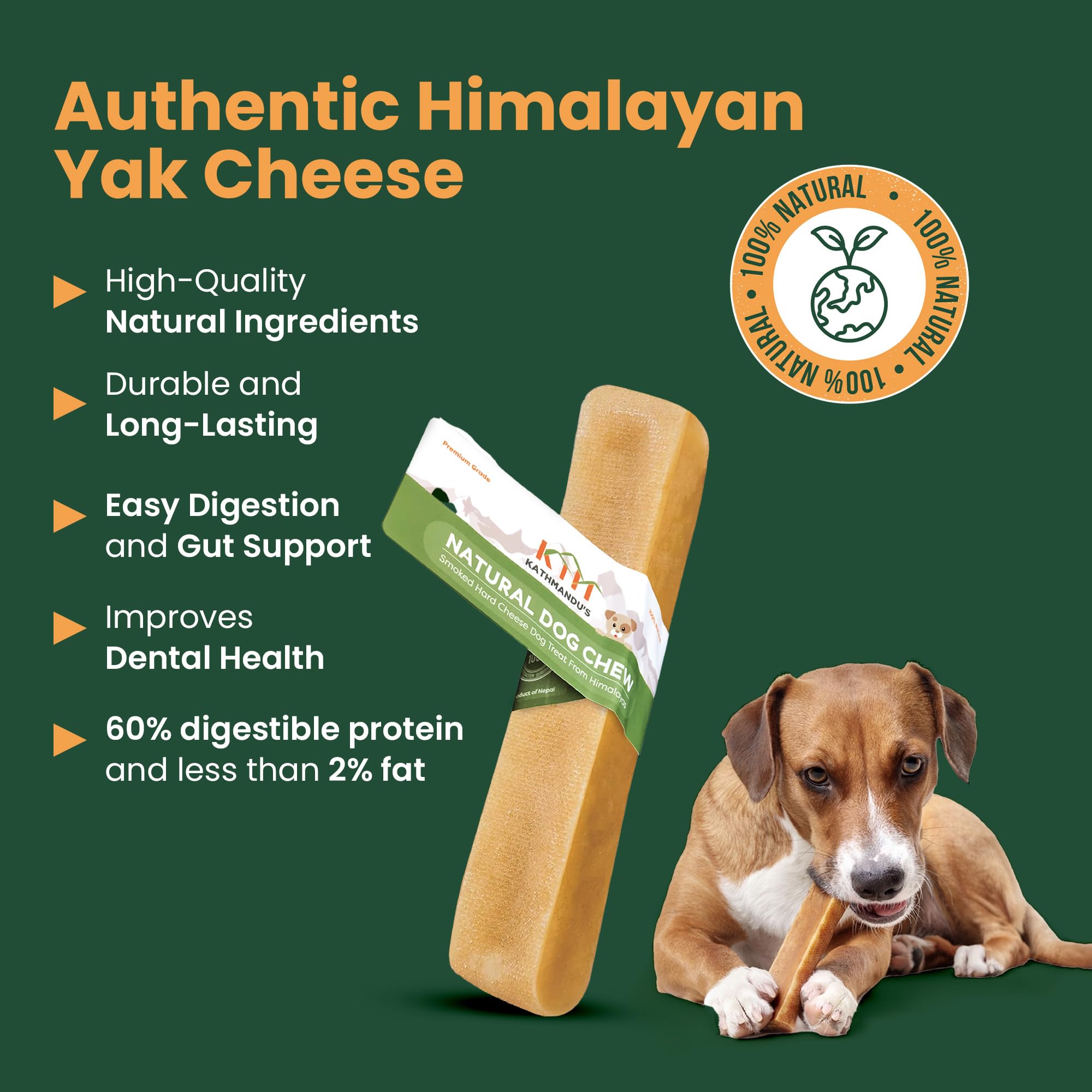 KATHMANDU'S yak chew cuidado dental, apoyo para higiene dental regular