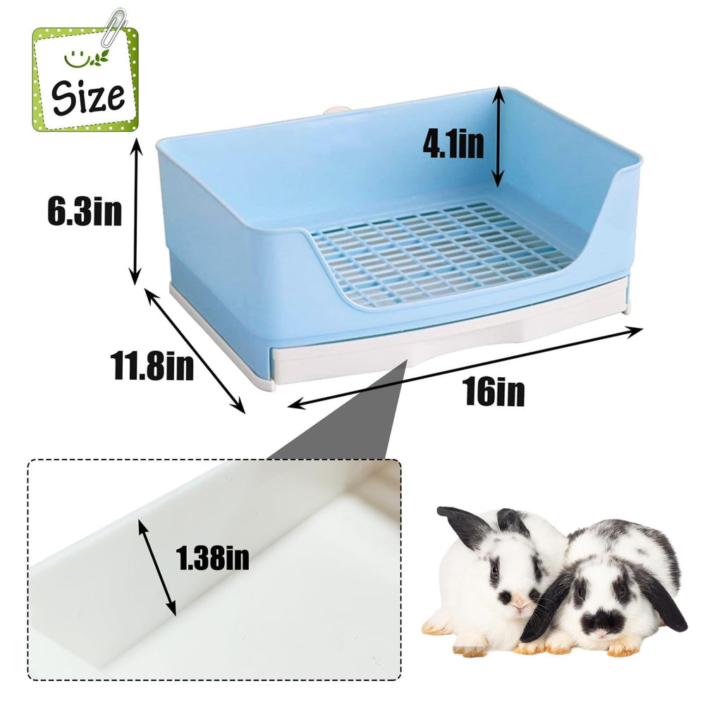 Caja kathson con rejilla de 12 mm para facilitar la limpieza de heces.