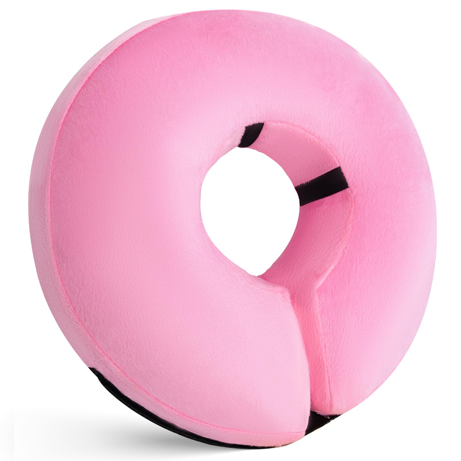 Katoggy collar inflable para perro, vista frontal, facilita la recuperación sin obstaculizar la visión.