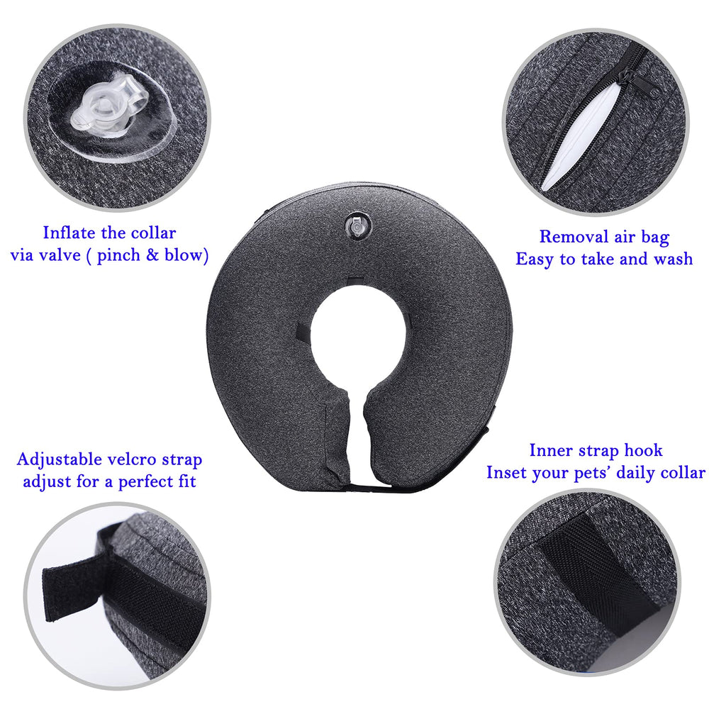 Katoggy collar inflable talla XL para cuellos 18 a 24 pulgadas