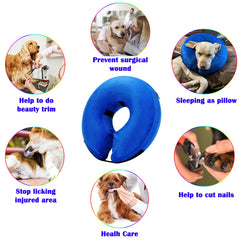 Katoggy collar inflable, vista lateral: no tapa la visión del animal.