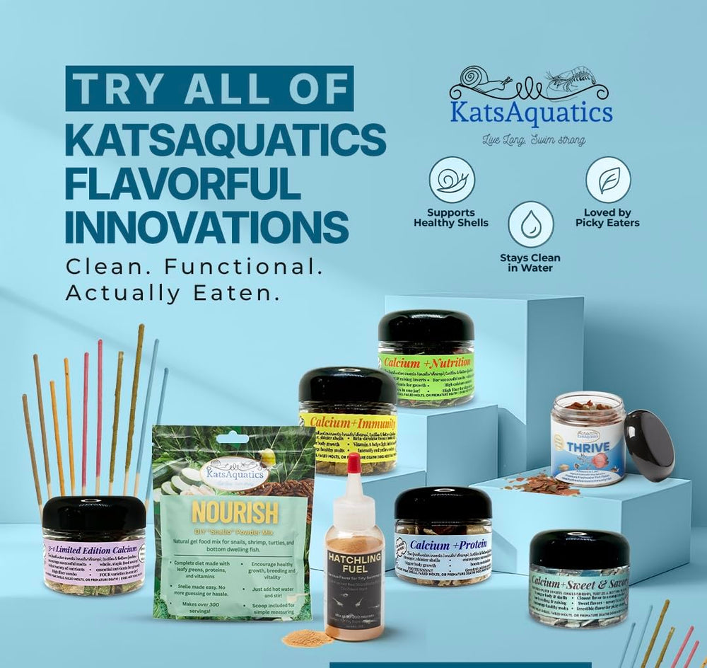 KatsAquatics Calcium + Nutrition, tabletas de hundimiento rápido para alimentación eficiente