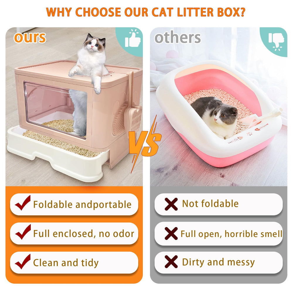 Kattypet puerta frontal desmontable para limpieza rápida.